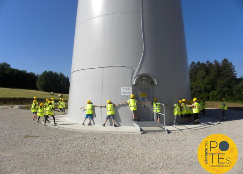 Visite guidée de l’éolienne citoyenne de Chamole